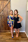 Wore this to a country wedding. The fit was great and it was comfy. The bottom part flares out a little which makes it feel a little shorter but it's not too bad. - Pawnie S.