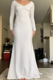 I can't express how pleased I am with this dress! I'm having a winter wedding and wanted to make sure I wasn't absolutely freezing on my wedding day. I ordered a few long-sleeve dresses from Lulus and the moment I tried this one on; STUNNING! It's simple, *stretchyyy*, and screams gorgeous. The detailing on the back paired with the beautiful neckline/back? *chef's kiss*  To think I was anti-mermaid dress! Exactly what I was looking for for under $100. A girl couldn't be any happier - Katie G.