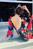 Wore with my ten year old Lulus colbalt blue stilettos. XOXO - Caroline E.