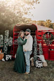 This dress is beautiful and so elegant! We did have to pin the top to keep my boobs from spilling out but I loved it so much. Perfect for our family Christmas pictures - Carly F.