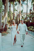 This dress was way better than I thought. It is like liquid when you walk.  Stunning and jaw-dropping.  I wore it for my wedding in Miami. It's simply the most gorgeous dress. - Tammy J.