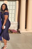 The dress fit me very well and was super comfortable! I wore it to a fall New England wedding - Sharmaine P.