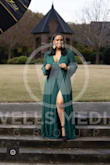 I felt really pretty in this dress.  It was chosen for our family photo session.  Perfect for the holidays. - Whitney H.