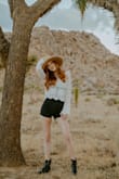 I always pack this top for my summer vacays. It works as a bathing suit cover-up or a cute crop with a bralette underneath. Recently wore it for photos for my Bach trip and I love how they came out! - Laurie S.
