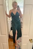I love when I find a piece of clothing that I put on and feel amazing in, that looks good without effort. For me, this dress is one of those! I felt beautiful wearing it :)
The fabric is great quality and color is true what I expected. I bought it specifically for a wedding I was going to and it was perfect for the occasion.
I'm in-between medium & larges depending on style, fabric, etc, so I originally ordered a medium. I was able to get the medium on, but I ended up switching to a large because it was tight on my rib cage and the fabric has no stretch, so there was no wiggle room there. I definitely have ribs that stick out more, so this may not be an issue for most people with finding the right size.
Would 100% order again!!! - Olivia C.