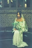 Such a modern twist on a classic lace gown. I had it altered around the shoulders and the hem but otherwise so dreamy. Highly recommend. - Melissa C.