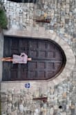 Comfortable dress! It was cold in Napa and I wore a small shirt under and warm shorts under to stay warm. Loved it! It's stretchy! - Carla C.