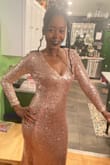 When I first ordered this dress I really didn't like it. But when I put it on and went to the event, I got so many compliments and I really looked gorgeous. It looked like the dress was made specifically for me and I fell in love! I definitely would order this in a another color if they had it. - Midori E.