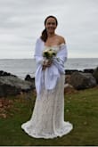 I felt absolutely beautiful and elegant in this dress on my wedding day. I was comfortable and just loved the way the dress fit me like a glove. I originally ordered a small, exchanged for an XS and it couldnt have been easier to go through the exchange process. Highly recommend! - Haley D.