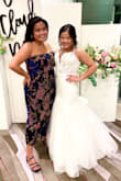 This dress is so perfect for a wide assortment of events- I wore it to weddings, a formal Regency event, and to a formal musical showing, and it's become one of my staple dress pieces. What makes this dress so unique is the texture- the velvet truly makes it one of a kind and gives the flower accents a pop. It's the perfect dress for midsize girls such as myself who would like the right type of hugging around the stomach area. Love this dress! - Danica V.