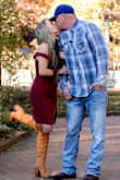 Love this dress! It is so flattering and classy yet sexy. The material is very nice and the dress is stretchy, it made me look like I have curves that I don't have. I got this dress for my engagement photoshoot in burgundy for our outside fall shoot and it was perfect! - Meghan B.
