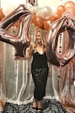 I got so many compliments wearing this dress!! It was the perfect fit and very flattering! The reason for 4 stars is I had a slight rash on my arms from the sequins. But it was gone within a day. Totally worth though! I would definitely wear it again to another event. - COLLEEN W.