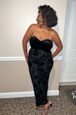 Loved the jumpsuit. A must buy. Do recommend. Quality is great. Lots of compliments. Do suggest if you are bigger on the bottom and smaller at the top, you may need to size up and have the jumpsuit altered. If you have a bigger bust I do recommend double sided tape. - Ashleigh W.