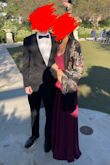 I felt so beautiful in this dress! I went with the extra small because I didn't want the straps to be constantly falling since my shoulders are small, it was a great choice. Would absolutely recommend it to anybody looking for an elegant yet simple dress they can boost up with accessories. Also, the leg slit is perfect because it's not too high yet not too low - Sofia M.