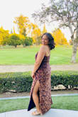 I felt super comfortable in the dress which was kind of the main reason for choosing this particular dress but the XL was a little big for me and looked odd in some areas. Overall I did like the dress and got so many compliments so I would say it was a good purchase. - Anhjia L.