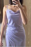 I was not expecting this to look good. I thought the fabrics are too thin but it looks good on me. This dress is understated and absolutely gorgeous! - Janice B.