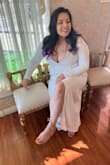 The thickness of this piece makes you confident that your undergarments won't show. It fit perfectly and with a little stretch it hugged in the right places. The design was elegant and requires minimal accessories. - Veronica L.