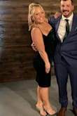 I typically have to get a larger size for my bust and booty, so I went with a large. This photo does the dress no justice because I am standing strange but 10/10 recommend! - Danielle D.