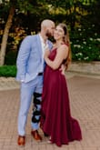 Love this dress for weddings! Can dress it up for formal or dress it down for cocktail/semi-formal. Easy to fit if you fluctuate weight like I do. You can tie the wrap tighter or looser depending on where your weights is that day or if you've eaten a good meal! The color is great for fall/winter/holidays. My only thing is the flutter part on the straps doesn't really flutter, it lays pretty flat to the shoulder. - Jenna H.