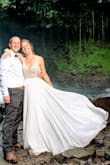 This was the first and only wedding dress I ordered for an elopement and I love it! So many compliments on the dress as well. I couldn't ever get the wrinkles out- steamed it, let it hang in 107°s/sauna like conditions, but nothing. Outside of the wrinkles, can't beat the price for such a pretty and simple, but elegant and fun dress. - Nicole S.