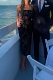 This dress worked out great for a November wedding in Florida. Only issue is that it slid down (as any strapless dress would) even with a sticky bra underneath. I would still recommend it! - Brenda B.