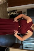 This dress was better than expected. The material is great it's not a thin material. Fits perfectly. The color is amazing. - Theresa W.