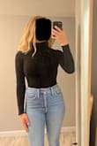 I love this bodysuit, it is perfect for the outfits I want to wear it with. It just gives a decent wedgie, but there's not much to be done about that when you have a big butt lol. 8/10 would recommend - Jesse K.
