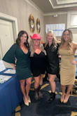 Beautiful dress, tight through hips, middle. I wear a 2 usually and a small fit perfect material is thick and not stretchy - Melissa H.