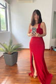 Never regret buying this dress. Perfect fit and i love the red colour. It looks exactly like the picture. - Amelia C.