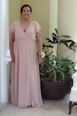 I wore this dress to Mexico for my daughter's wedding and I was comfortable even with the extreme heat. It was a little big around my bust and a little long but I was ok with it. It was easy to wash and steam. - Lizbeth M.