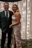 I had to take this dress to a seamstress because the fabric around the zipper was so bunched the dress would not zip. But it is a beautiful dress and I got a lot of compliments on it! - Christina H.