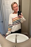 Honestly one of the coziest sweaters! So cute with leggings or jeans! - Alana L.