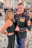 Grabbed this for my husbands USMC birthday ball.  Currently a bit heavier than I normally am due to medication Im on, so I ordered larger even based off measurements. It was a bit loose all over, but the chest area was pretty loose. I only used tape to cover and hold up the girls, so Im sure a bra may have helped?

For sure measure yourself and order the exact size and maybe get alterations done to perfect it. 

I am 5'6" without heels and even having 3" heels this dress was dragging (which I love!)

The only thing to make this dress better would be a slit.  It was perfect, I loved mine. And totally sad I left it at the hotel. But I guess Ill order it again in my normal size medium for next year! - Ashley A.