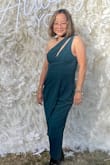 I love the color it suits the occasion. The design Wow I love the cut and the one-cut shoulder it suits my taste and this is great. It's kind of lousy to me but I carried it how to project the dress. - Maria L.