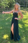 I loved this dress, especially the color! My mistake was wearing it to a summer wedding& The skirt is double lined and the portion that "wraps" in the front crosses over twice so it is quite thick and heavy. I plan on wearing it again but probably not in July! =H - Corrine P.