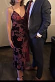 Really loved the look of this dress, got lots of compliments on it and very comfortable. Only cons are that the quality isn't super high; for example the side zipper scrunched up, and the straps are very thin, I was a little worried that they would hold but ultimately they did. - Allie B.