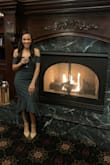 I love this dress and got tons of compliments. Hugs your curves the right way and is made of nice soiled material. - Candice E.