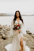 This dress was perfect and fit great for my wedding! I got so many compliments, and most importantly I felt beautiful and sexy in this dress. My husband loved it! Only alteration I made was the inside slip was loose and not attached to the dress so it would get tangled. I had it fixed and it flowed perfectly when I walked. - Marisela N.