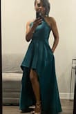 I wore this dress to a wedding. Received lots of compliments! The material is good quality not like the cheap stores. I normally wear size extra small or a size zero in most clothes or size 2 in a dress. It runs very small but Lulus had great customer service and was no problem exchanging to get the right size. - Belinda B.