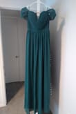 The dress is absolutely beautiful! I can't wait to wear it in my friend's wedding! It fits great and I feel very confident and beautiful in it! - Lydia M.