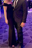 Loved this dress! It fit well and was gorgeous for my friend's black tie wedding. I'm 5'6" and it was the right length with wearing ~3-inch heels. - Caitlyn S.