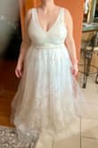 I really love this dress but it wasn't the right style for me. It made me look bigger in the tummy. Ended up with a mermaid-style dress from Lulus! - Misty D.