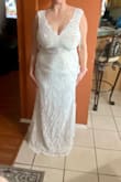 This was my #2 dress. It's very pretty and flattering on my figure. It felt not very supportive in my breasts. I ordered 4 dresses & came down to this one and my #1. I decided on my #1 because it fits just right in all areas. Love all the beautiful options Lulus has to offer. The size assistant helped tremendously. - Misty D.
