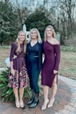 I've been searching for a warmer, long sleeve dress to wear to an outdoor wedding in November, and this dress is perfect. It's real sweater material, bodycon without clinging to every inch of your tummy, and super comfy. Very flattering, can easily be dressed up or down. - Megan R.