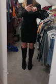 Fits great material is very flattering bought for Christmas party - Kelly G.