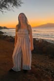 Super cute for my Hawaii trip! Definitely long on me, I used hem tape to shorten the pants. Can't wear a bra with the top at all but it's adjustable. Would love a different top option for larger breasted ladies. - Aimee E.