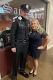 Absolutely loved this dress! Was the perfect fit for my boyfriend's police academy graduation. I went with the xl because I was nervous this may be too short for the occasion. The length was perfect and I could have gone with the large and would have been fine. Overall great fit & now I want the other colors !! - Dana M.