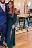 Fits true to size and hugs you in all the right places. Was a little long (to be expected with my height) so I had to get it hemmed. - Catherine K.