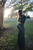 I never pay this much for my own clothing, but I would absolutely do it again. This dress is so soft and stretchy. I wore it for maternity pictures and it's definitely going to fit perfectly after too. Very very flattering. - McKenzie A.