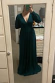 This dress is so cute! It was extremely long, which I wasn't surprised about. I have pretty narrow shoulders so the top part was loose as well but I was able to fix that. I got it hemmed and taken back on the top part and it fits perfectly! This dress is perfect for the winter wedding I'm going to! I had a really hard time finding a dress I really liked and this one checked all the boxes! - Kennedy F.
